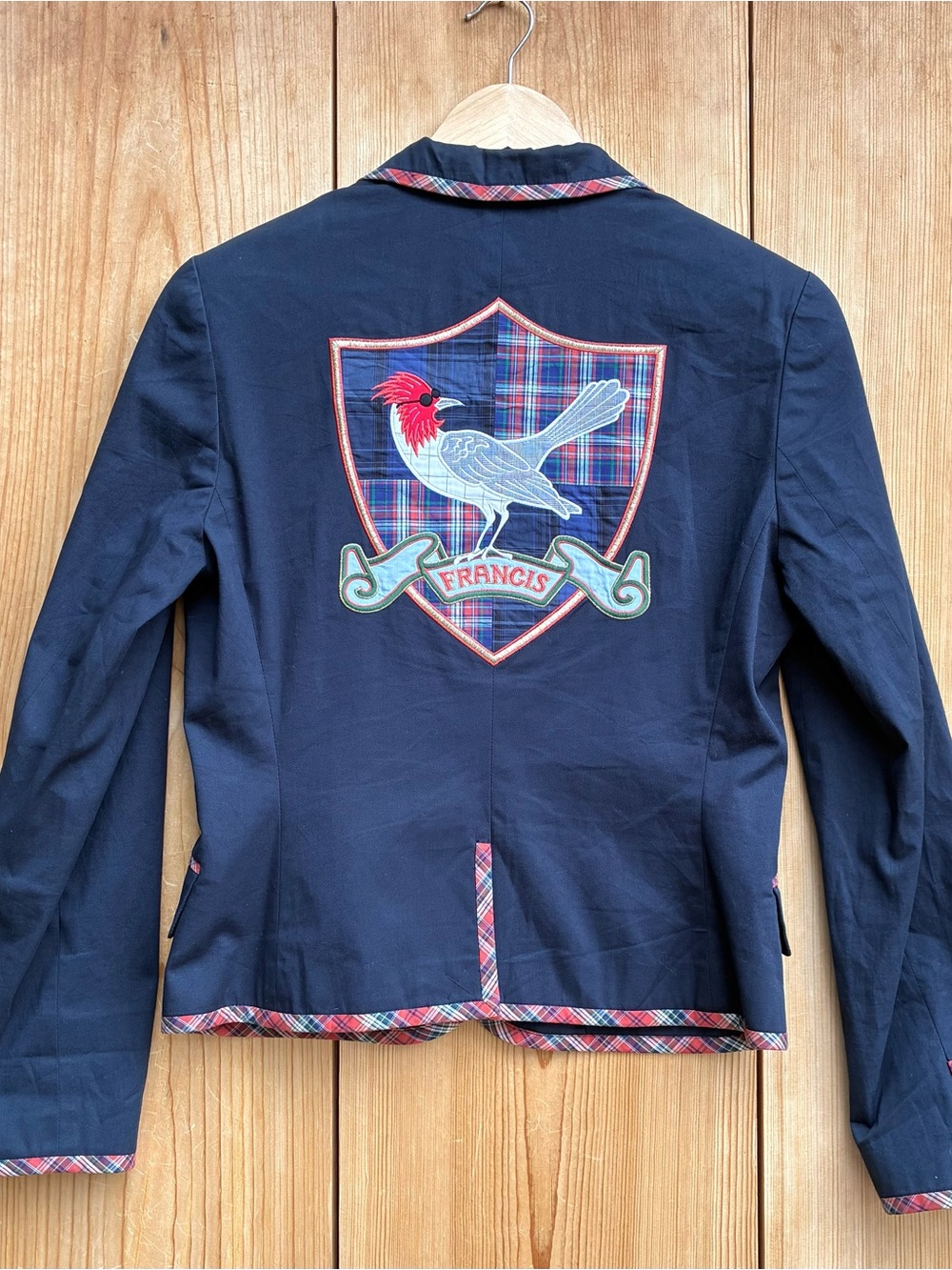 Francis Navy Blue Lined Blazer Sz 8